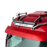Renault Trucks Double LED roofbar - stainless steel Full kit H1/H2